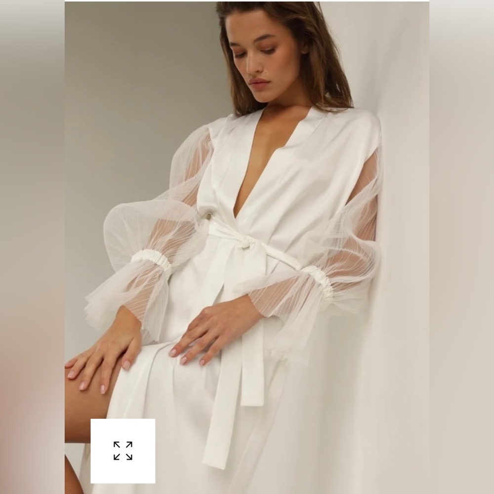 The Robe Nicole - Long Bridal Robe